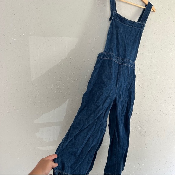 GAP Dark Blue Denim Jumpsuit Overalls Casual Classic Small - Picture 2 of 8